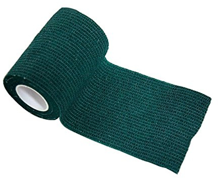 nilo Selbstklebender Verband - 6 Rollen 7,5cm x 4,5m / Selbsthaftende Bandage für Tiere und Menschen/atmungsaktive & elastische Binde/Haftbandage selbstklebend in Grün