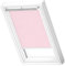 VELUX Original Dachfenster Verdunkelungsrollo für FK08, Rosa Sterne, mit Weißer Führungsschiene