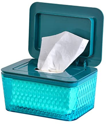 Wipes Holder, Wipes Dispenser with Lid, Pouch with Lid, Baby Wipes Case Keeps Wipes Fresh， Wipe Container Regular Storage Case Box(Green,1P)