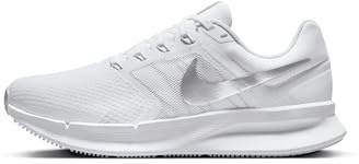Nike Women's Run Swift 3 Road Running Shoes, White/Metallic Silver-Pure Platinum, 9