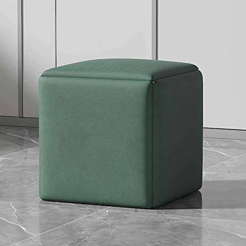 Trasforma il tuo spazio abitativo con la versatile poltrona ottomana 5 in 1 a cubo, impilabile con ruote girevoli e sgabello quadrato in tessuto tecnologico per soggiorno/sala da pranzo