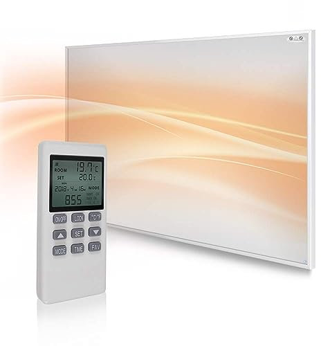 Mirrorstone NXT Gen Remote Controllable Thermostat 1200W Far Infrared Electric Panel Heater - Suspended Ceiling or Wall Mount Heater - Energy Efficient