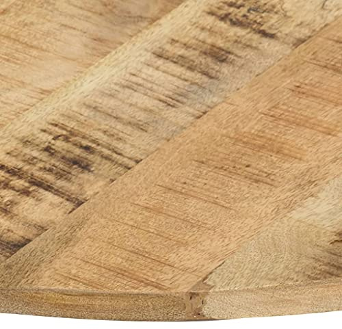 Annlera Tischplatte aus Holz Runder Desktop Schutzplatte Dekorplatte Ersatztischplatte für Couchtische Esstische oder Gartentische Modernes Design Leicht zu Reinigen Braun 60x1,6 cm