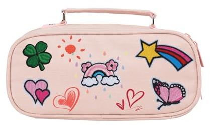 BLISSIQUEE Federmäppchen Mäppchen Mädchen Rosa, Große Kapazität Federmappe Teenager Erwachsene Schlamppermäppchen Pencil Case Etui Mädchen für Schule Büro, Stiftemäppchen für Studentin Jungen