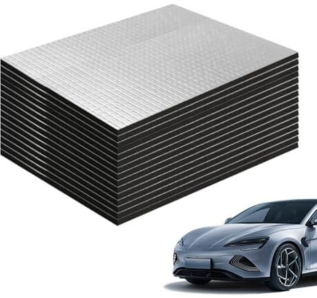 Zyiphor 15 Pezzi Pannello Isolante Termico 250x180x5mm Isolante Termico Adesivo, Insonorizzazione Auto per Isolamento Acustico, Ignifugo, Impermeabile