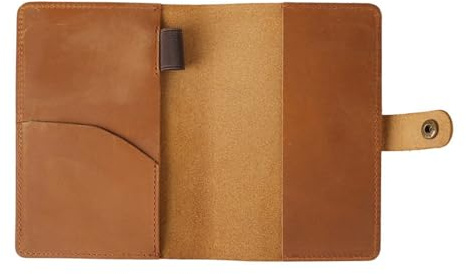 Organisateurs compacts et imperméables de porte-passeport en cuir PU pour cartes Journal de voyage Étui léger pour cartes de visite essentielles pour affaires Organisateurs de cartes