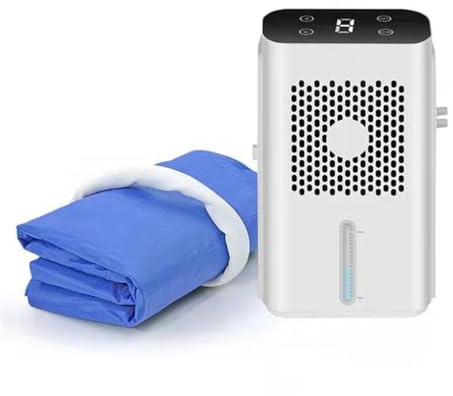 PEIKVOUL Colchón refrigerante por Agua con Pantalla LCD, Sistema silencioso para Cama Individual/Doble, Ideal para Verano y Personas calurosas, con Bomba de Agua portátil,Double Bed