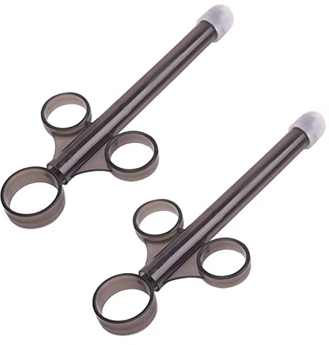 Lube Applicateur,Lubricant Shooter,Applicateurs Vaginals,Applicateurs Vaginaux Tube,Applicatif de Lubrifiant,Personnel Seringue Tireur Lanceur,Injecturs Care Santé pour les Menseurs Couples,2 Pièces