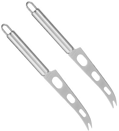OFFSCH 2 Pezzi Affettaburro Manuale Tagliaformaggio Utensile Cucina Acciaio Inossidabile Lavabile Compatto Trasportabile Riporre Amante Formaggio