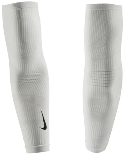 Nike Zoned Knit Arm Sleeves White/Black S/M
