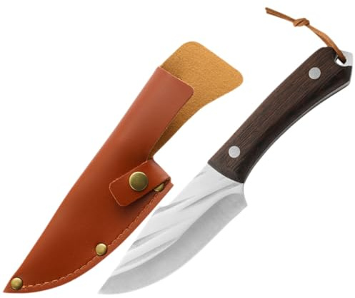 MOTHNUR Cuchillo Para Trinchar De Inoxidable Cuchillo Multiusos De Cocina Para Cortar Carne Para Uso Exteriores y Hogar