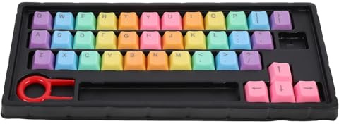 UTHCLO Kit de Teclas para Teclado Mecánico Abs 37 Piezas, Diseño Colorido y Fácil Instalación, Accesorios para Ordenador Gaming y Protección de Teclas