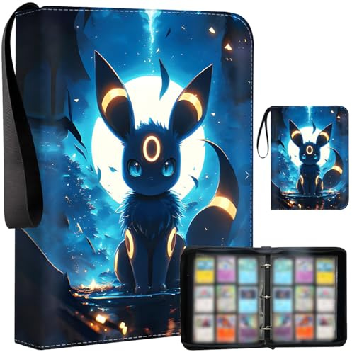 Sammelalbum für Karten, Sammelkarten Album, 50 Seiten 900 Taschen, Sammelmappe Ordner Heft, PU Leder Wasserdicht Kartenhalter Album, Karten Heft Geschenk für Sammler