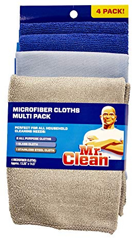 Mr. Clean Microfiber Cloths Multi-Pack 4 Pack