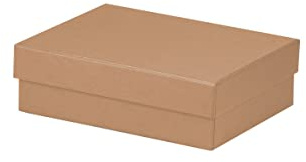Rössler Papier 13401453625 - Caja rectangular de cartón Boxline, 140 x 190 x 60 mm, kraft, 1 unidad