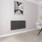 Anthracite Radiators Horizontal Oval Double Panel Designer Radiator 600x1180mm Central Heating Radiators