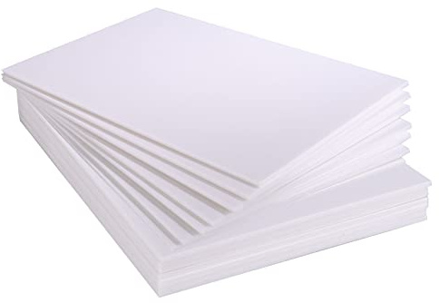 ASelected 10-pack A3 (420 x 297 mm) skumskiva, 5 mm tjock polystyrenskumplåt för modelltillverkning, montering av foton, presentationer, konst- och hantverksprojekt (vit)
