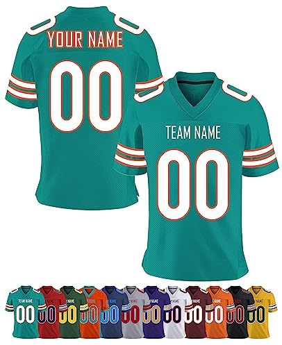 Custom American Football Jersey for Men Personalized Jersey Customized Sport T-Shirts Add Team Name Number Women/Youth
