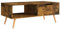 Homvdxl Moderner Couchtisch, TV-Tisch, massiver MDF-Mitteltisch mit Schublade und Regal, Akzent-Beistelltisch, einfache Montage für Wohnzimmer, Schlafzimmer, Dekoration, 100 x 49 cm, Eiche