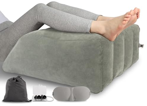 Aufblasbares Beinhochlagerungskissen, Keilkissen zum Schlafen, bequeme Beinkissen verbessern die Durchblutung, geeignet zur Muskelentspannung und Linderung von Schwellungen, während Schwangerschaft