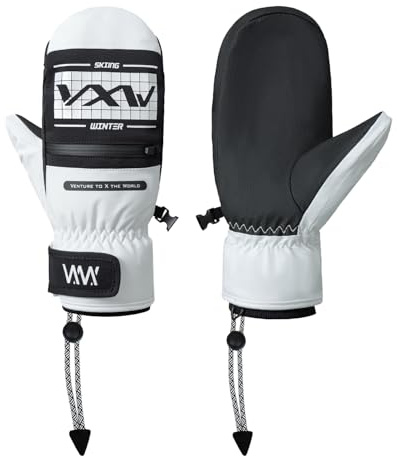 VXW Men Women Ski Gloves Windproof Winter Warm Thermal Snow Mittens Skiing Snowmobile Gloves（X-Large