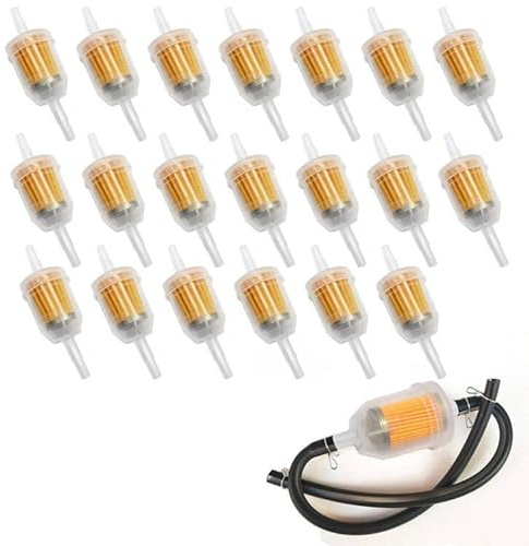20 stycken bränslefilter universellt, bensinfilter bränslefilter, 6 mm 8 mm motorcykel gas bränslefilter, bränslefilter, universellt motorcykel bensinfilter, otorhjul bensinfilter Mofa, motorcykel