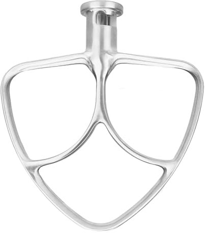SopimusZ Frusta piatta in acciaio inox da 4,5-5QT per mixer da cucina, accessori di ricambio per K45SS, KSM75, KSM90, KSM110, KSM125, KSM150