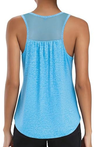 Wayleb Camiseta sin Mangas Deportivo Tirantes Mujer Ligera y Transpirable para Deporte Adecuado para Yoga Gimnasio Correr y Otros Deportes