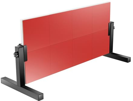 Ping Pong Rebounder 66,5 x 33,5 x 2 cm bordtennis rebound board galvanisering process bordtennis backstudsbräda med 8 gummiblock T-formade fästen justerbar design