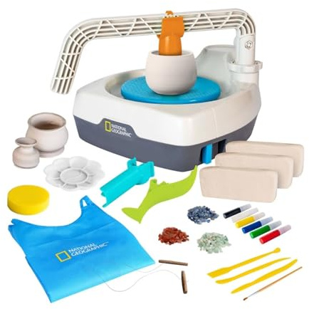 Juego de actividades torno alfarero, juguete for niños 8 años en adelante para uso de bricolaje