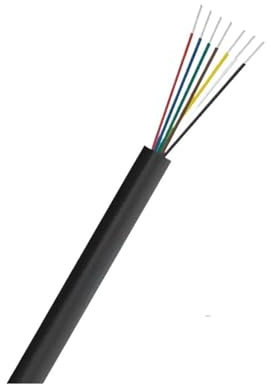3/5/10/20 28AWG UL2464 Flexible Sheathed Cable Electronic Speaker Audio Wire 2 3 4 5 6 7 8 9 10 Cores Insulated Extension(28 AWG 7 Core-Black,5m)