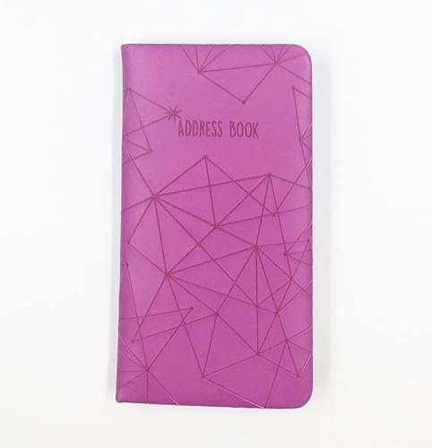 Sixstore A bis Z Telefon Slim Adressbuch A-Z Index Hard Soft Cover Violett 2022 16cm x 8.5cm approx.