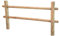 Recinzione Staccionata 200 cm x 150h cm - in legno massello di pino impregnato in autoclave - a 4 pali - per giardino da esterno (STACCIONATA DA 2 METRI)