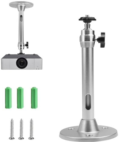 vcsjw Beamer Halterung,Beamer Halterung Decke,Universal Beamer Deckenhalterung,Aluminiumlegierung Deckenhalterung Beamer,Beamer Wandhalterung,Deckenhalter Beamer für Wall Ceiling Projektor Camcorder