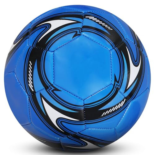 KWJEIULSOQ Fußball Kinder Unisex Professioneller FußBall Leder Größe 5, Offizieller Training Fusball, Fusball Größe 5 für Profis & Anfänger, Fußbälle für Jugendliche und Erwachsene Outdoor-Indoor