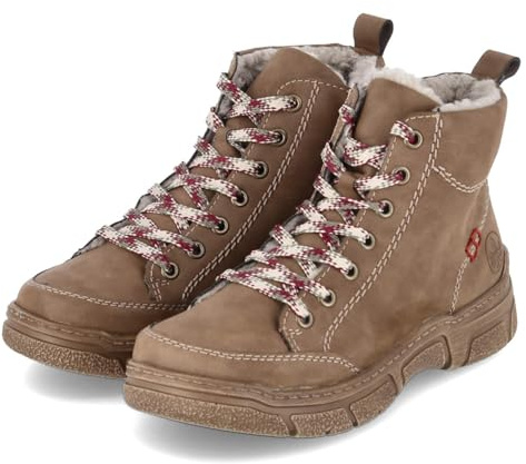 Rieker Stivali stringati da donna, 72320, marrone, 39 EU, marrone, 39 EU