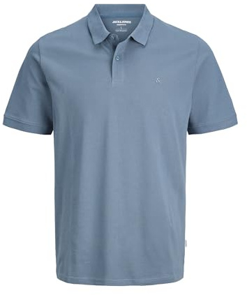 JACK & JONES Men's Polo Tshirt Casual Cotton Collared Neck Short Sleeve Tee Top for Men