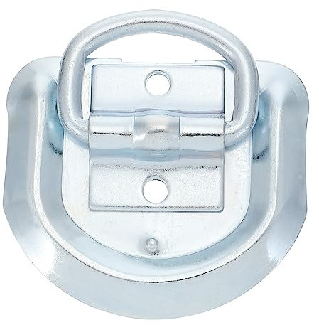 TOPBATHY D-ring Tie down Anchor for Trailers Carbon Steel Floor Mounting Lashing Ring Heavy Duty Hook for Cargo Securement