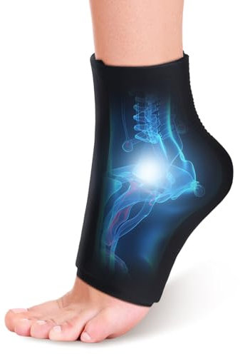 beister Ankle Ice Pack Wrap, Hot/Cold Therapy Ice Wrap for Foot Pain Relief, Swelling, Heel Pain Relief, Plantar Fasciitis, Achilles Tendonitis Relief, Sprained Ankle Compression