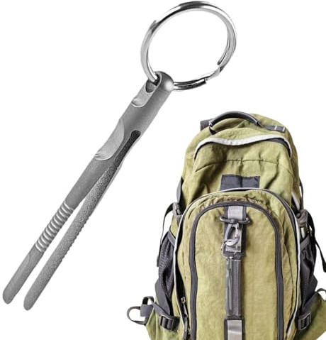 Pinceaux en de titane - Outil à tête plate de serrage, mini pince à épiler de précision | Gadgets extérieurs pour le processus de tête pour le camping, la randonnée, les voyages, l'escalade