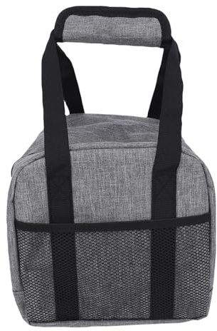 KIMISS Borsa Singola per Palla da Bowling con Supporto Imbottito - Borsa Grigia per il Trasporto di Palla da Bowling e Accessori, Ideale per l'uso
