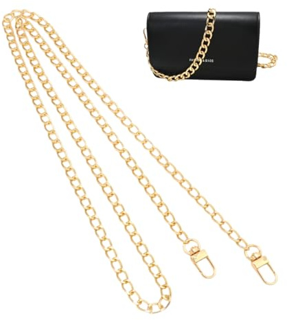 HAPZUR Catena Tracolla per Borsa Donna - Elegante Manico Ricambio in Metallo Oro per Borse a Spalla, a Mano e Fai da Te, Accessorio Universale.
