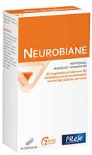 2-pack PiLeJe Neurobiane – 120 totala kapslar (2 x 60 kapslar) – näringskomplex med tryptofan och magnesium för balansering av nervsystemet