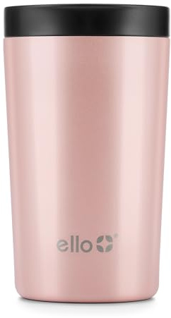 Ello Jones Stainless Steel Travel Coffee Mug - Travel Tea Mug, 11oz, Rosegold