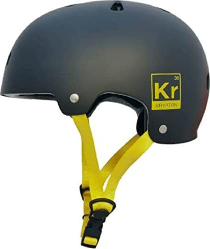 Alk13 Unisex – Krypton sporthjälmar, svart gul stjärna, XL