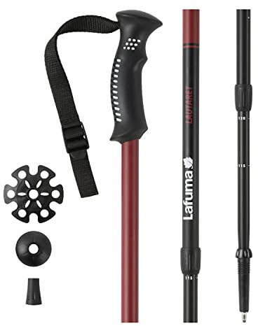 Lafuma - Lautaret Pairs - Teleskopierbare GEH- und Wanderstöcke - Aluminiumröhre, Gummigriff aus einem Material - Inkl. Unterlegscheiben für Sommer/Winter - 1 Paar