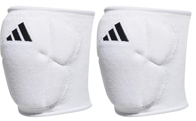 Adidas Unisex-Adult 5-Inch Volleyball Kneepads, White/Black, Large