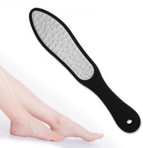 INGJIA Hornhauthobel fußpflege, Hornhautfeile, Hornhautraspel, Hornhaut Entfernen Fuß, Hornhautentferner, Entfernt Tote und Verschrumpelte Haut Hornhaut, für Pediküre und Fußpflege, Doppelseitig