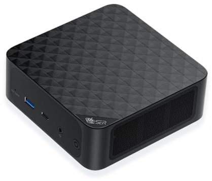 Beelink AMD Mini PC Ryzen 7 6800U (8C/16T, bis zu 4,7GHz), SER5 Max Mini Computer Windows11 Pro, 32G LPDDR5 RAM/1TB M.2 NVMe SSD, 4K Triple Display, DP1.4, HDMI, Type-C, WiFi6, BT5.2, RJ45 2.5G
