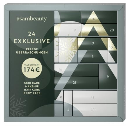 ASAM Women Adventskalender 2024 Frauen Beauty Kosmetik 24 Geschenke Women, Frau, Damen, Mädchen inkl. Calirfornia WAVE Damen Duft